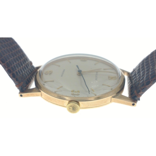 14 - A stunning 1960s ROLEX 9ct gold watch with Explorer dial.  Watch Reference 12834 dating to 1965.  Se... 