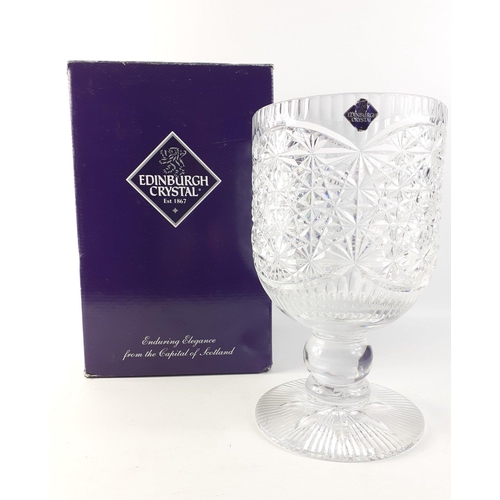 272 - EDINBURGH CRYSTAL lead crystal chalice goblet - still within its original box and still with the Edi... 