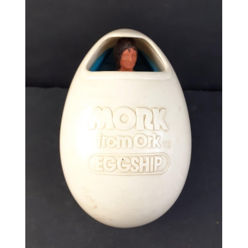 317 - NANU NANU ! A rarer Vintage Mork & Mindy - Mork From Ork Eggship - Robin Williams.  Dated 1979 H... 