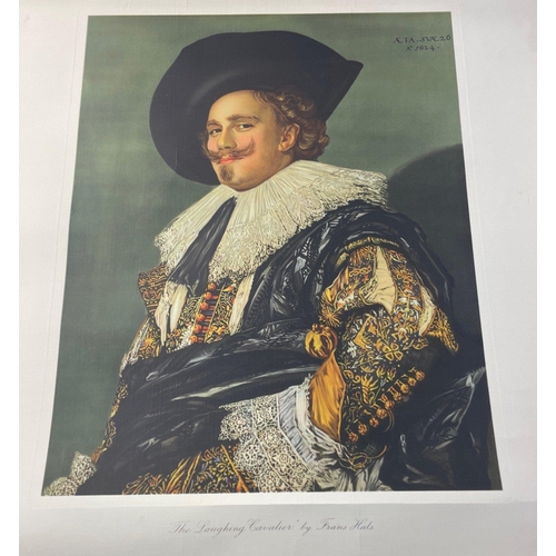 385 - Four unframed prints being 2 copies of 'The Laughing Cavalier' (Frans Hals) 60x49cm, Mother and Son ... 