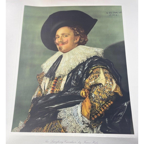 385 - Four unframed prints being 2 copies of 'The Laughing Cavalier' (Frans Hals) 60x49cm, Mother and Son ... 