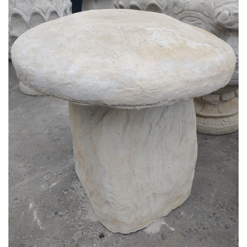 450 - A staddlestone inspired on textured plinth standing 42cmH x 47cmW - brand new item#120