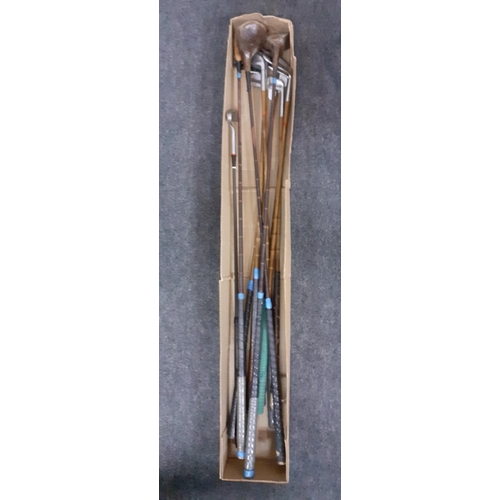248 - A lot of 11 golf clubs to include 7 