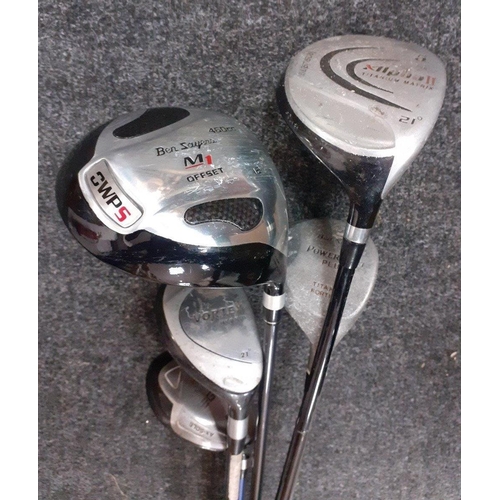 248B - A collection of 8 golf clubs to include Ben Sawyers, Vortex, Bob Mann, Capital, Proselect, Howson an... 