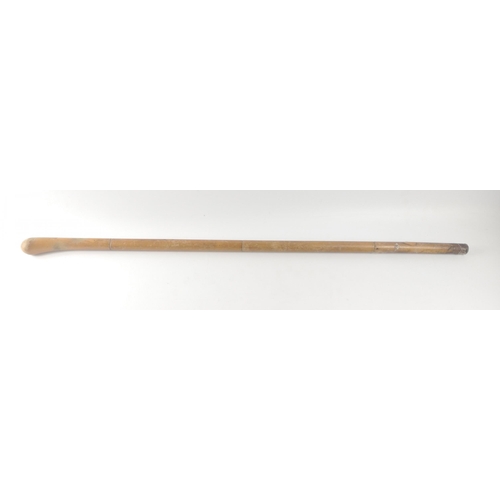 251 - A bamboo walking stick approx 86cm long#254