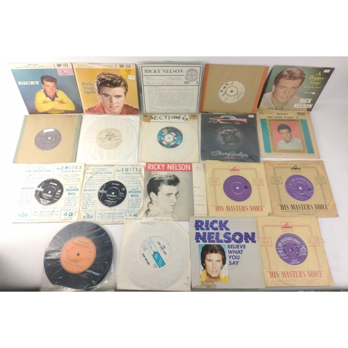 274 - A collection of 45rpm singles by RICK NELSON, approx 20 including some orange label London American ... 