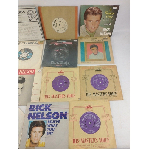 274 - A collection of 45rpm singles by RICK NELSON, approx 20 including some orange label London American ... 