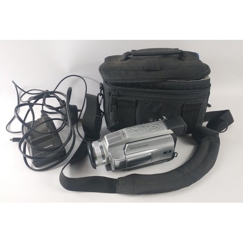 281 - A Panasonic Progressive 500x digital zoom camera in carrying case with remote control and power cabl... 