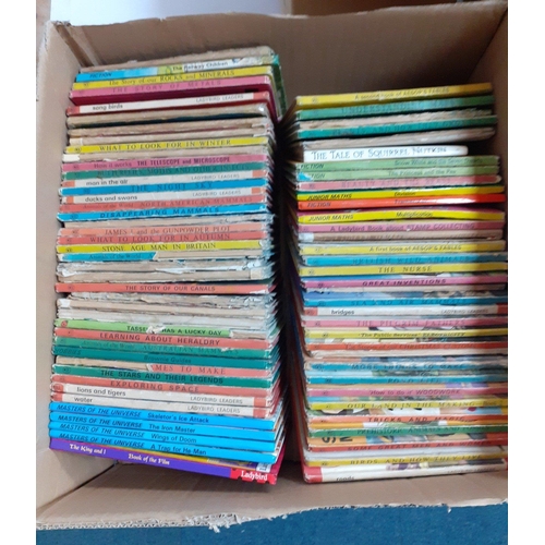285 - A large collection of LADYBIRD books both fiction and non-fiction.  These books have been well-loved... 