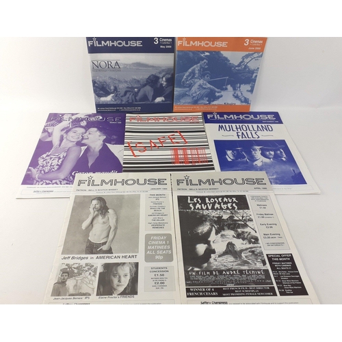 288 - A small collection of 7 FILMHOUSE (Edinburgh) cinema programmes from 1994, '95, '96 and 2000. Of cin... 