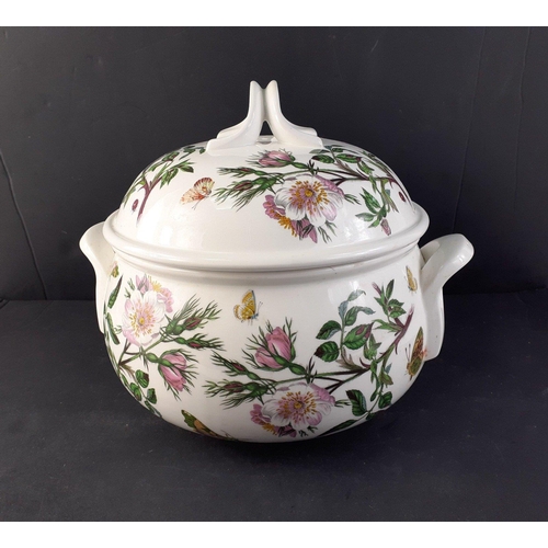 180 - PORTMEIRION Ceramics - A large double handled tureen 23cm tall. No visible damage.  Attractive unnam... 