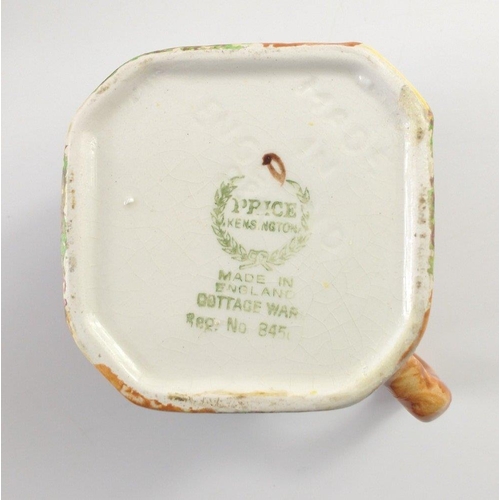 217 - A charming tea service of PRICE KENSINGTON cottage ware comprising teapot, milk jug (tiny chip), but... 