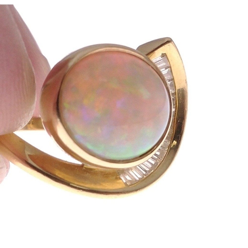 28 - OPULENT almost 6ct OPAL ! - Purchased in Australia! 
A National Opal Collection SUBSTANTIAL oval sha... 