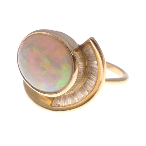 28 - OPULENT almost 6ct OPAL ! - Purchased in Australia! 
A National Opal Collection SUBSTANTIAL oval sha... 