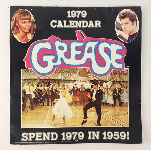 299 - GREASE lightning! - a 1979 Grease calendar with only a few dates in January written in.#79