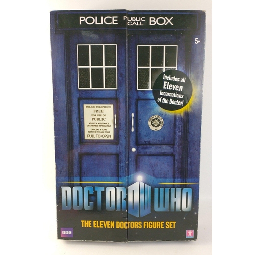 144 - BBC DOCTOR WHO Collectibles. The Eleven Doctors Figure Set. Item 03418. Nicely presented. Looks like... 