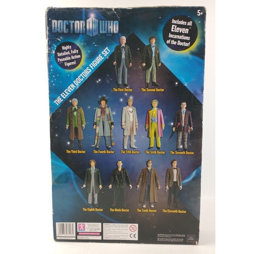 144 - BBC DOCTOR WHO Collectibles. The Eleven Doctors Figure Set. Item 03418. Nicely presented. Looks like... 