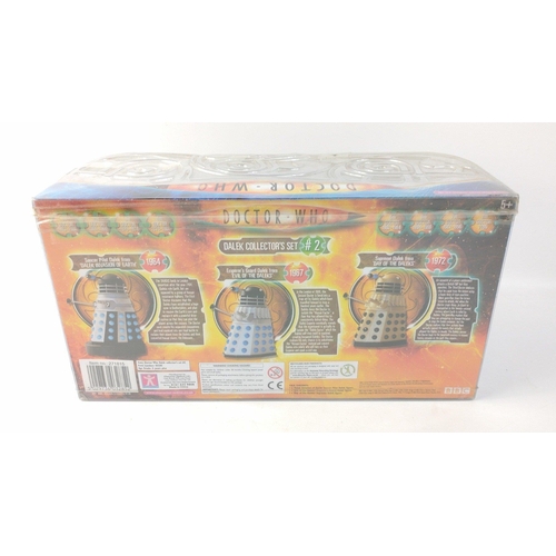 147 - BBC DOCTOR WHO Collectibles. Daleks 3 Poseable Action Figures in box.  NB. Item 03285 The box has da... 