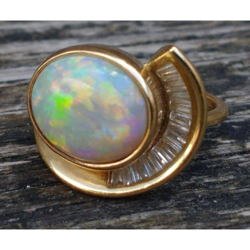 6 - OPULENT almost 6ct OPAL ! - Purchased in Australia! 
A National Opal Collection SUBSTANTIAL oval sha... 