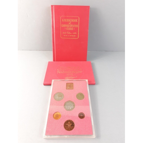 50 - USA Coin Guide Book - THE RED BOOK. 33rd Edition 1980, also a 1973 Royal Mint UK coin year set in go... 