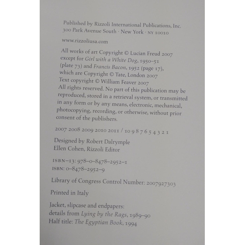 128 - Two LUCIAN FREUD hardback books, one, LUCIAN FREUD, in a slipcase, by William Feaver published in 20... 