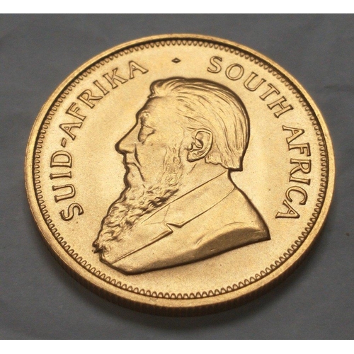 21 - A full 1974 Fine Gold 1 ounce KRUGERRAND in good collectible grade.#33