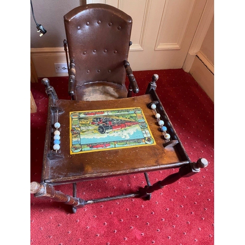 288 - An early 20th century folding dual purpose baby seat and play-table#302