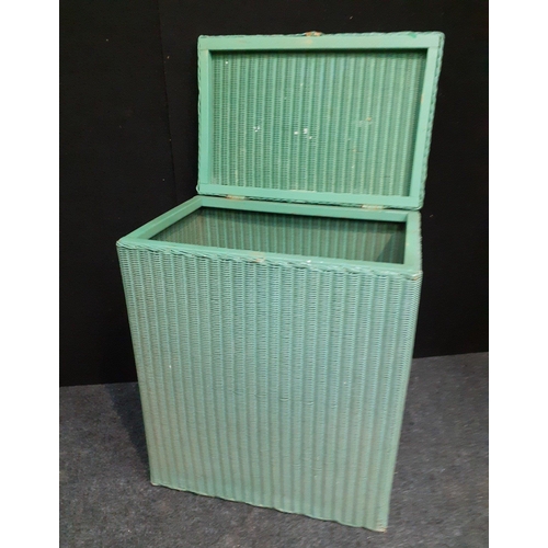 298 - LLOYD LOOM attractive rectangular laundry basket in  good condition with LLYOD LOOM LUSTY label insi... 