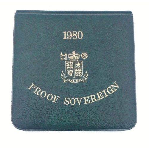 32 - A 1980 ROYAL MINT proof sovereign encapsulated in holder as issued#44