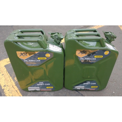 447 - Pair of modern 20l jerry cans#472