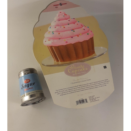 452 - A huge NORDIC WARE cupcake baking tin in original packaging plus a new TALA sugar shaker#477