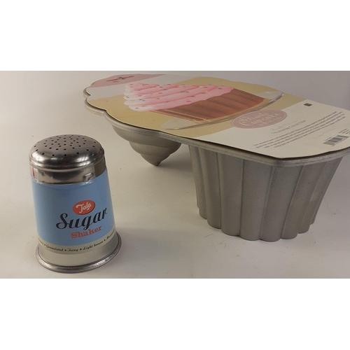 452 - A huge NORDIC WARE cupcake baking tin in original packaging plus a new TALA sugar shaker#477