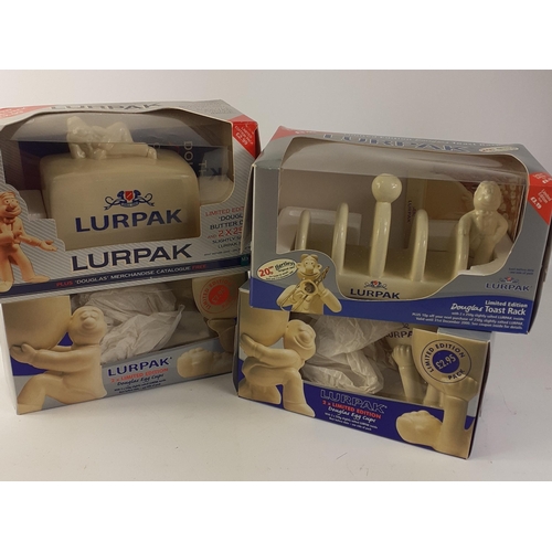 455 - A collection of LURPAK limited edition merchandise  to include a boxed 'Douglas' butter dish, a boxe... 