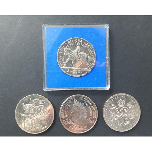 94 - Four commemorative UK five pound coins#108