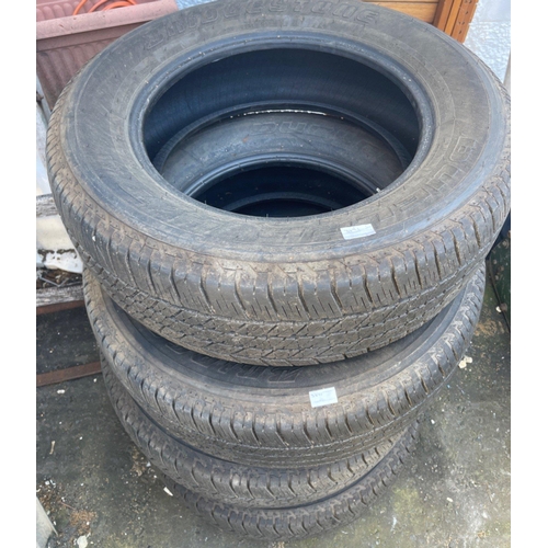 423 - SET of 4 BIG TYRES as new condition - BRIDGESTONE Dueller H/T 265/60 R19's 110H premium 4x4 tyres - ... 