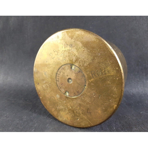 143 - A 1944 artillery shell case, diameter 10cm, height 6cm#143