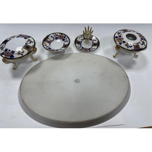 239 - NORITAKE dressing table set stamped KOKURA.  A very pretty little set comprising ring holder, trinke... 