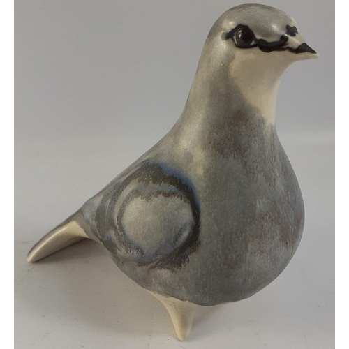 325 - A pretty well modelled Art Pottery representation on a Dove.  A nice wee chap standing 13cm tall and... 