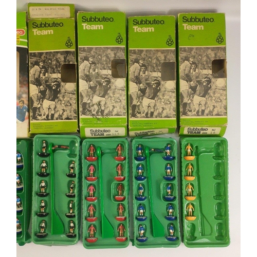 69 - A small collection of seven SUBBUTEO teams. 801 RANGERS 2ND complete, 770 MANCHESTER UTD 1993 comple... 