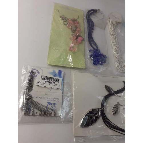 35 - Fashion jewellery still in original packaging and ten necklace extenders#35