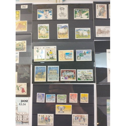 67 - A small collection of EIRE Irish Postal stamps and sheets, all unmounted and still able to be used i... 