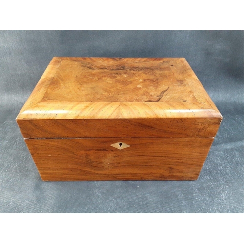 399 - A beautifully constructed wooden silk lined padded keepsake box containing a quantity of WWI silk po... 