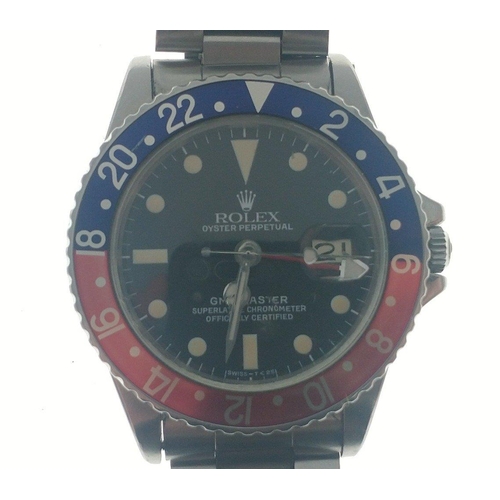 15 - 1960s ROLEX ''PEPSI'' OYSTER PERPETUAL GMT-MASTER '' Superlative Chronometer Officially Certified. A... 