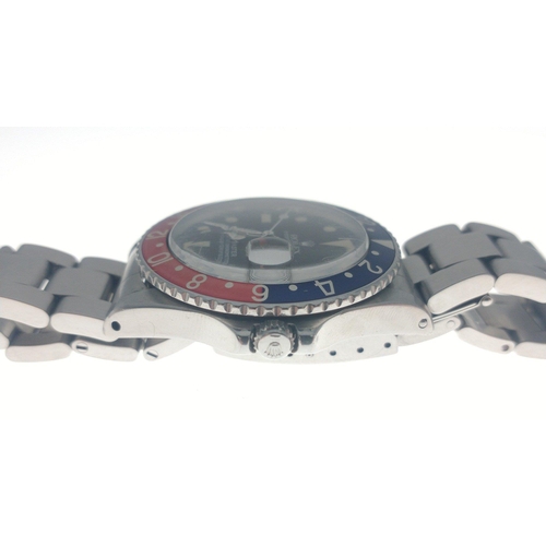 15 - 1960s ROLEX ''PEPSI'' OYSTER PERPETUAL GMT-MASTER '' Superlative Chronometer Officially Certified. A... 