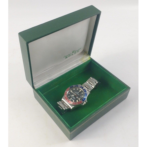 15 - 1960s ROLEX ''PEPSI'' OYSTER PERPETUAL GMT-MASTER '' Superlative Chronometer Officially Certified. A... 