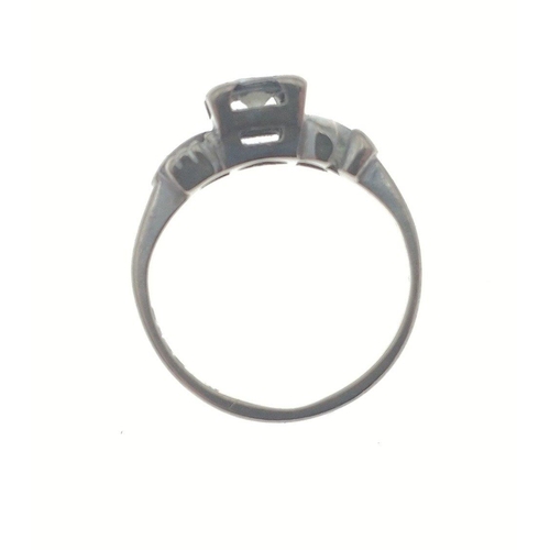 2 - A gorgeous small 18ct white gold diamond solitaire ring.  Size H, gross weight 2.7g. Diamond is 3mm ... 