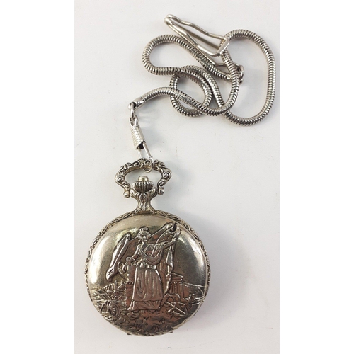 82 - A tin of old watches including Sekonda, Lorus, Timex etc plus a vintage Russian SLAVA clock, face 6c... 