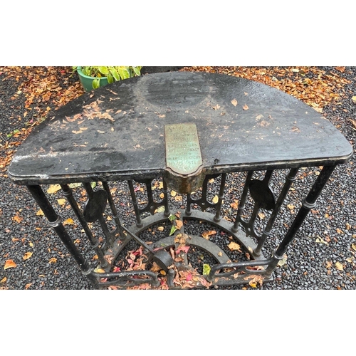 119 - IDEAL GARDEN BAR - ORIGINAL SALVAGED HAMPDEN TURNSTILE - one of a pair - rescued from demolition wor... 