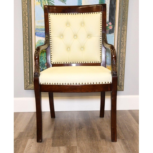 10 - A hand-made chair with the frame made from solid rosewood that has been highly polished and detailed... 