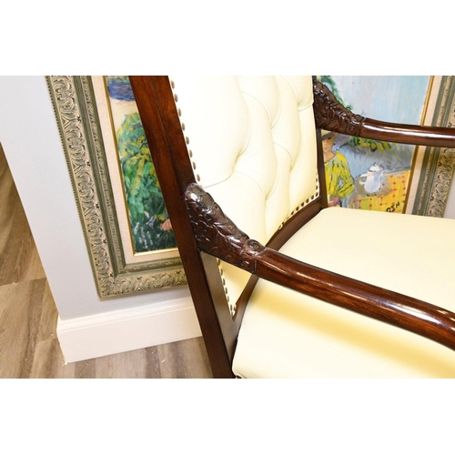 10 - A hand-made chair with the frame made from solid rosewood that has been highly polished and detailed... 